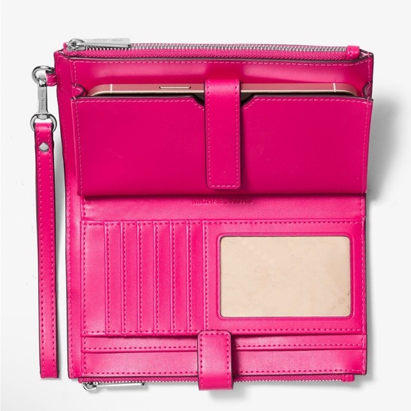 MICHAEL KORS Jet Set Large Logo Signature
Double-Zip Wristlet-Wallet-Phone Case - Picture 2 of 9